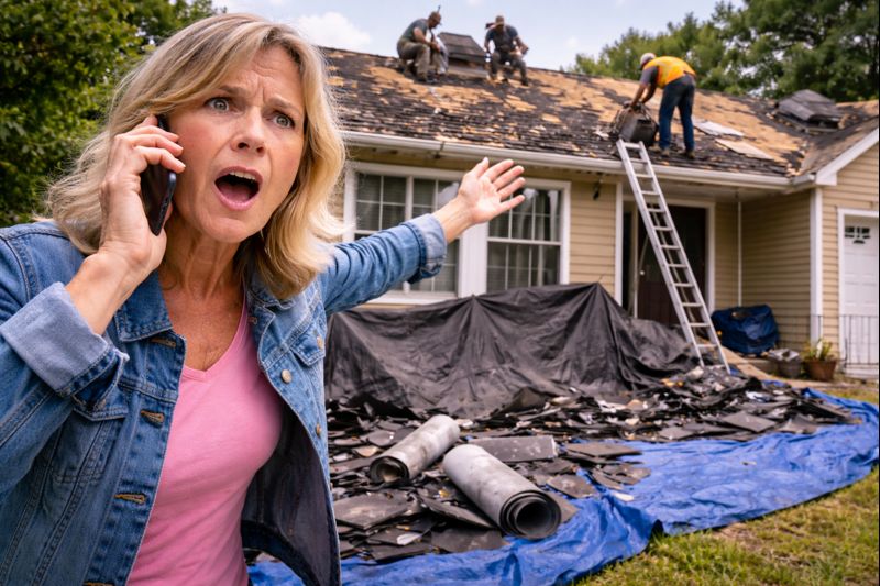 She Got a Panicked Call From Her Son What She Found on Her Roof Was Every Homeowner’s Nightmare