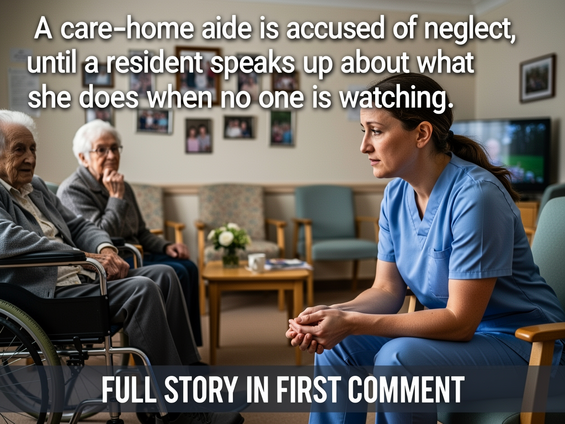 A care-home aide is accused of neglect, until a resident speaks up about what she does when no one is watching.