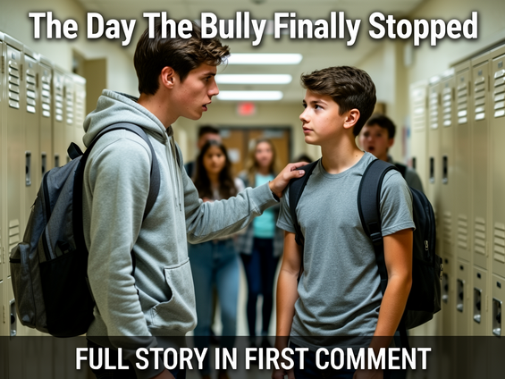 A school bully finally meets someone who doesn’t fight back, but instead tells a story that stops him cold.