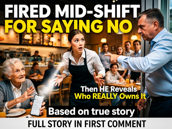 A waitress is fired mid-shift for refusing a bribe, but an elderly customer calmly exposes who really owns the restaurant.