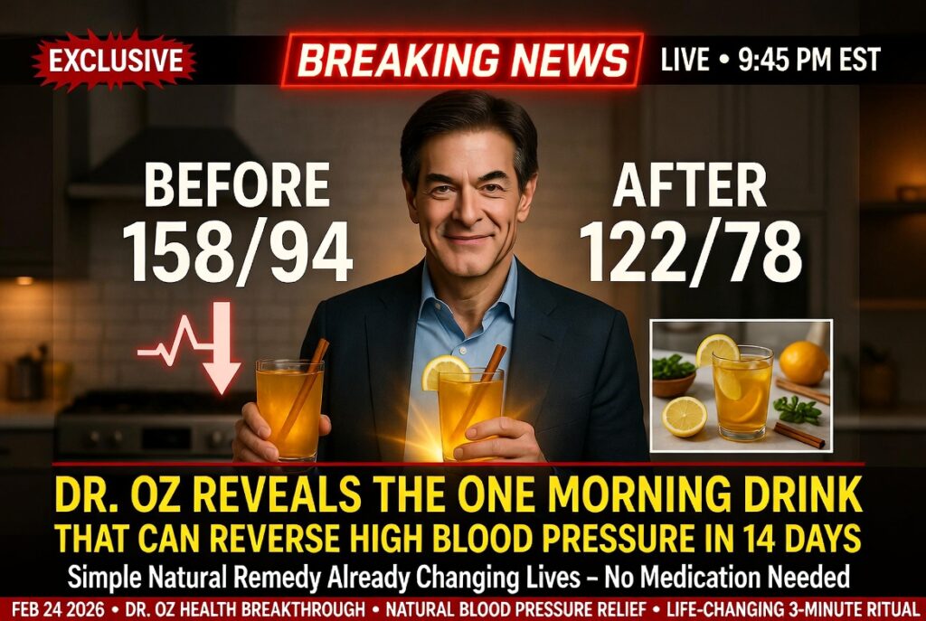 Dr. Oz Reveals the One Morning Drink That Can Reverse High Blood Pressure in Just 14 Days – The Full Life-Changing Natural Remedy Every American Needs to Know