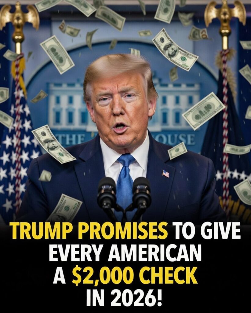 Trump Promises to Give Every American $2,000 Check in 2026 – The Shocking Details on When You’ll Get It and What It Really Costs