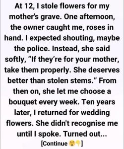 At 12 I Stole a Flower for My Mother’s Grave—10 Years Later the Florist Revealed the Secret He Kept