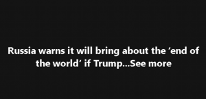 Russia Warns It Will Bring the End of the World If Trump Pursues Greenland — The Arctic Power Play That Could Ignite World War III