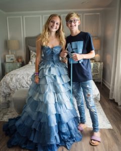 Teen Brother Sews Prom Dress from Late Mom’s Jeans – Stepmom Mocks It Mercilessly, but School Principal’s Mic Moment Delivers Stunning Karma