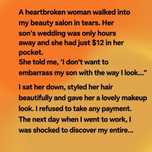 A Mother Sobbed in My Salon Chair With Only $12 in Her Pocket — What I Saw the Next Morning Left Me in Tears