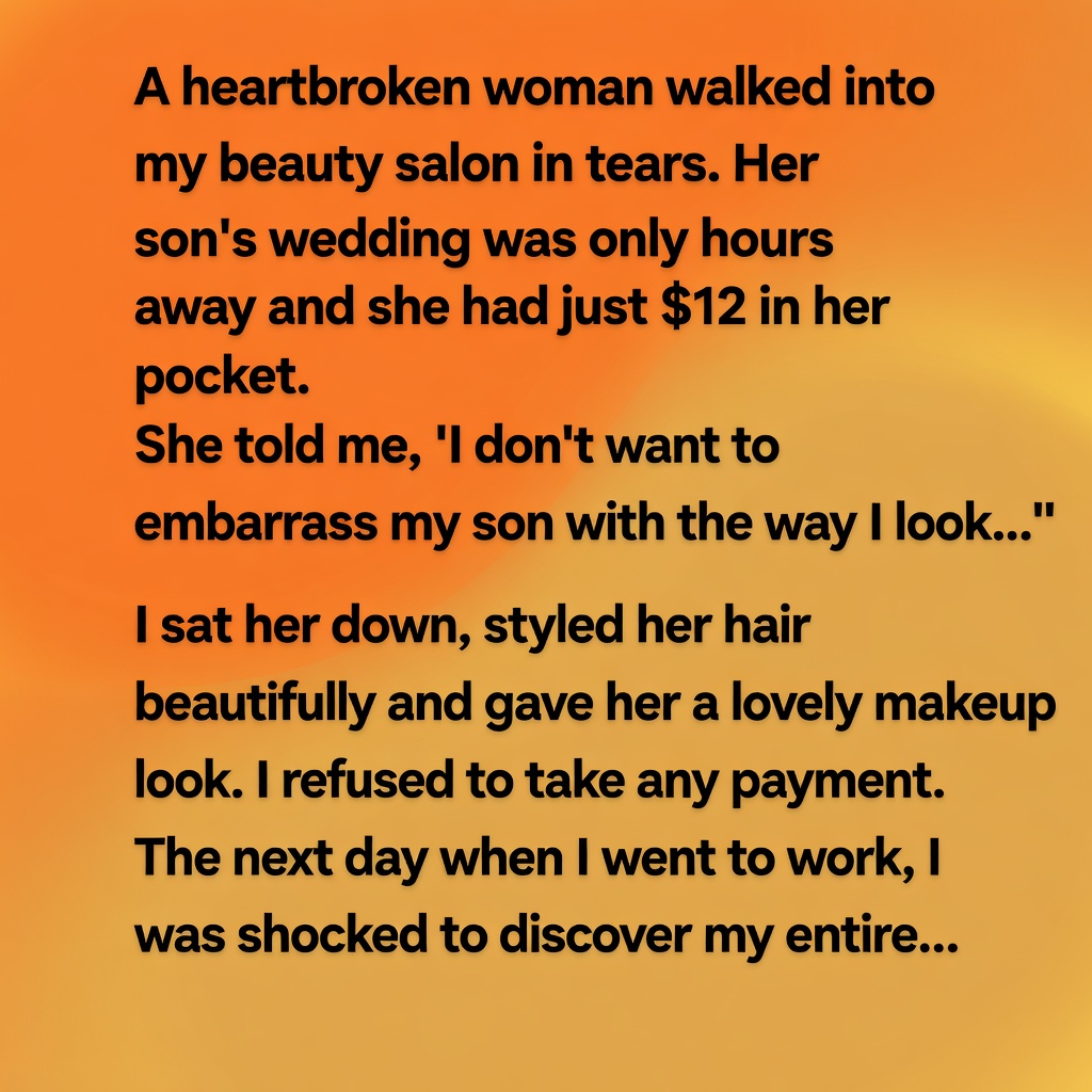 A Mother Sobbed in My Salon Chair With Only $12 in Her Pocket — What I Saw the Next Morning Left Me in Tears
