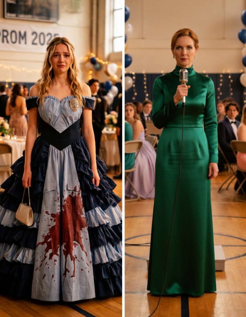 Mean Girl Poured Punch On This Stained Prom Dress And Instantly Regretted It After Her Mother Took The Mic