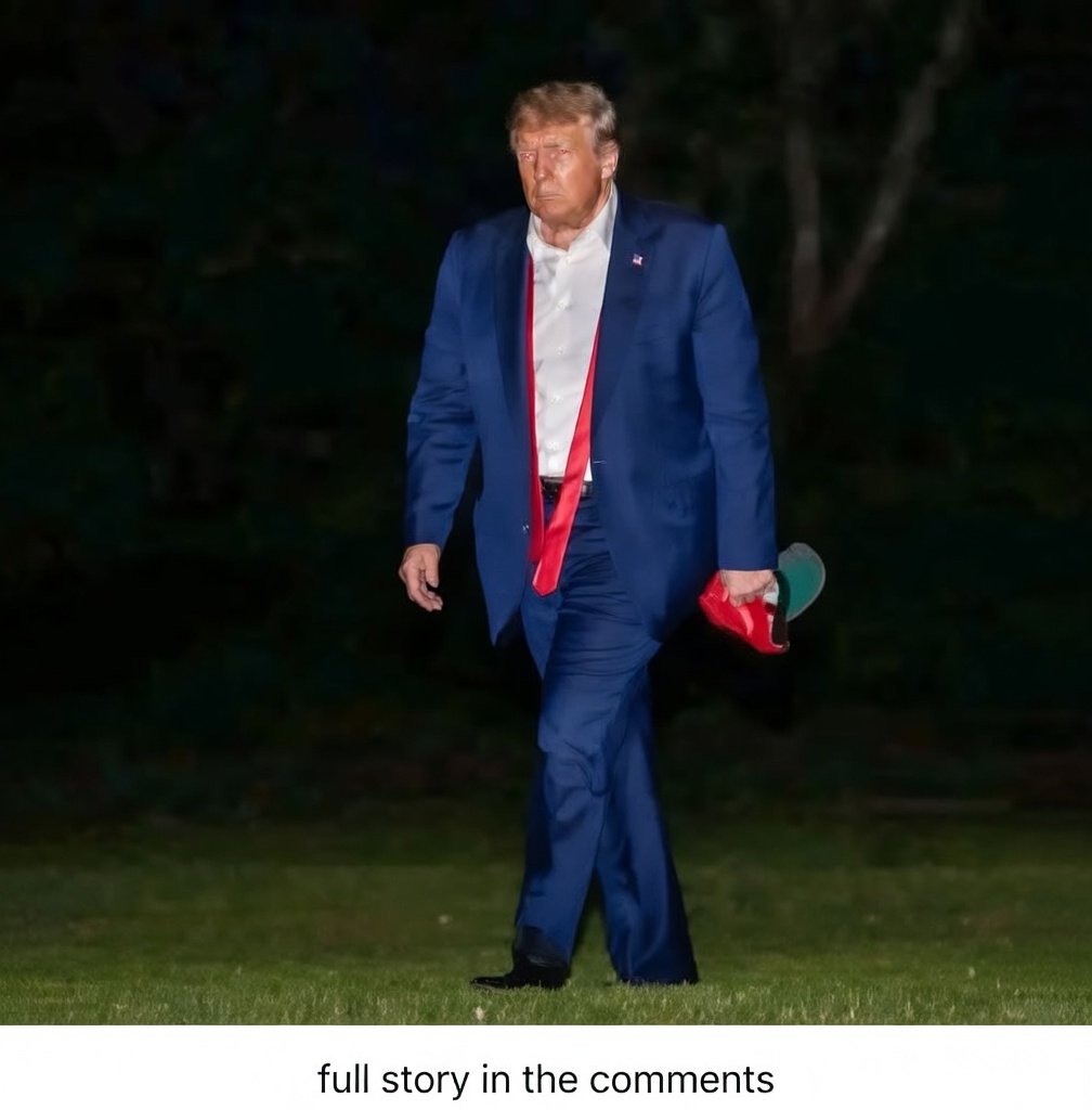 Trump Spotted Late at Night Carrying Mysterious Small Object