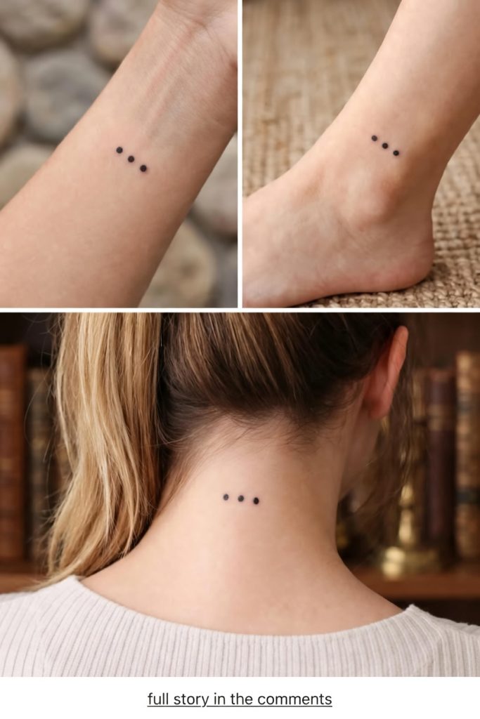 That Tiny Three-Dot Tattoo Everyone Ignores — Real Meaning Revealed