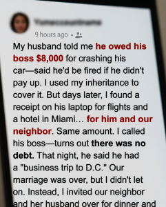 The Inheritance Trap Why My Husbands Fake Accident And An Eight Thousand Dollar Secret Led To The Ultimate Revenge Dinner At Our Neighbors House
