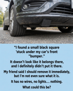 The Strange Object Under the Car – When a Small Discovery Raises Unexpected Questions That Changed Everything