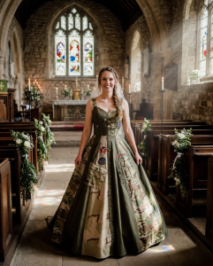 The Bride Who Walked Down the Aisle in a Dress Made of Army Shirts – The Secret Letter She Revealed Destroyed My Family