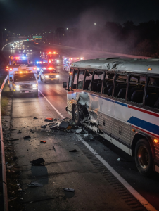 Lainey Wilson Rushed to Hospital After Horrific Late-Night Tour Bus Crash on Dark Highway – The Terrifying Details Sparking Nationwide Panic