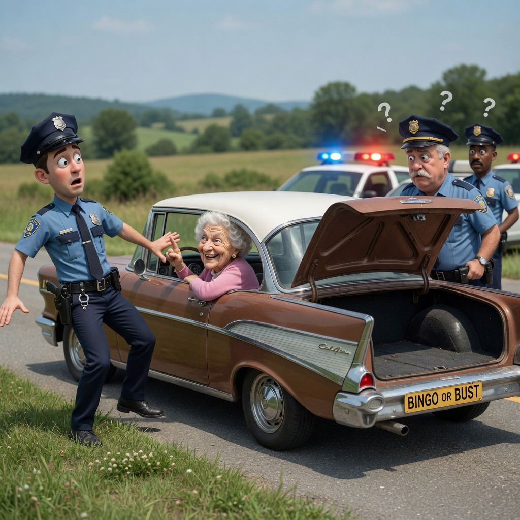 The Police Rookie Thought He Had Caught a Dangerous Criminal – But the Elderly Woman Behind the Wheel Had Him Completely Outplayed