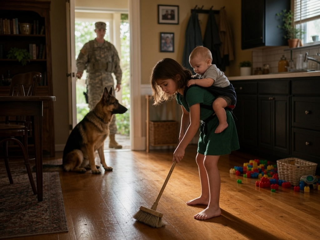 The Soldier Who Came Home to Find His Daughter Raising Her Brother Alone — And the Family He Fought to Rebuild