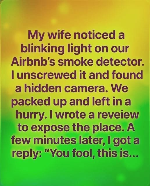 We Found a Hidden Camera in Our Airbnb and What Happened Next Shocked Us