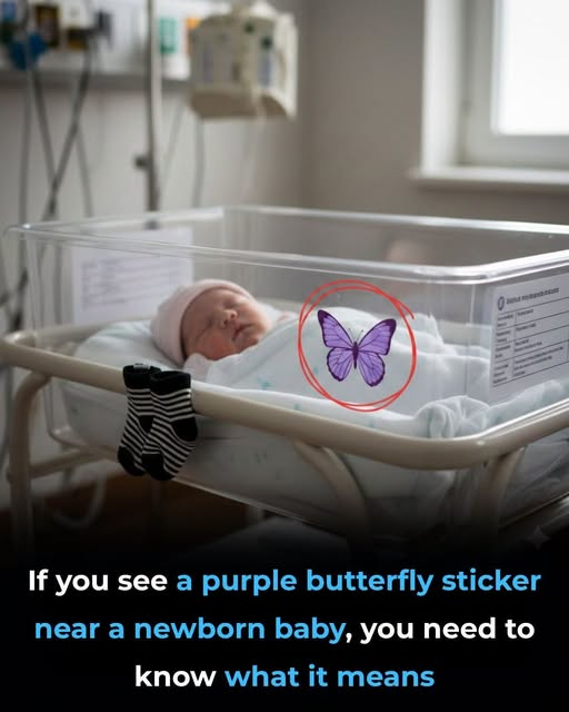 THE HEARTBREAKING MEANING BEHIND A TINY PURPLE BUTTERFLY IN THE HOSPITAL NURSERY