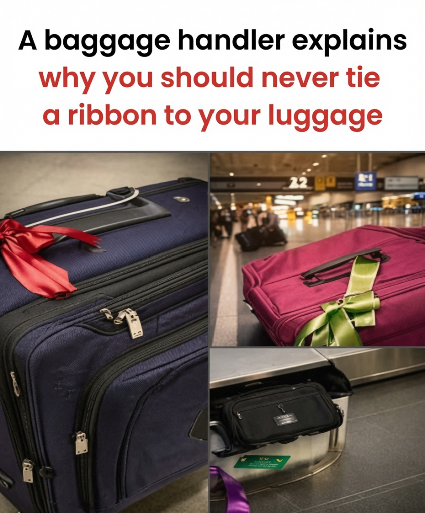 Baggage Handler Reveals Shocking Reason You Should Never Tie a Ribbon on Your Luggage